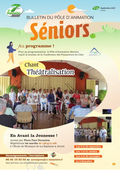 Bulletin du Pôle d'Animation Seniors - Septembre 2025