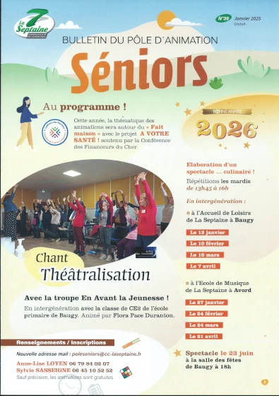 Bulletin du Pôle d'Animation Seniors - Janvier 2026