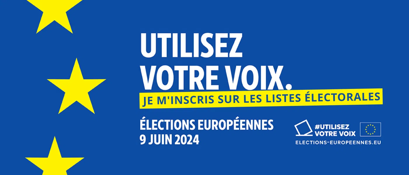 Élections européennes 2024, je m'inscris pour voter