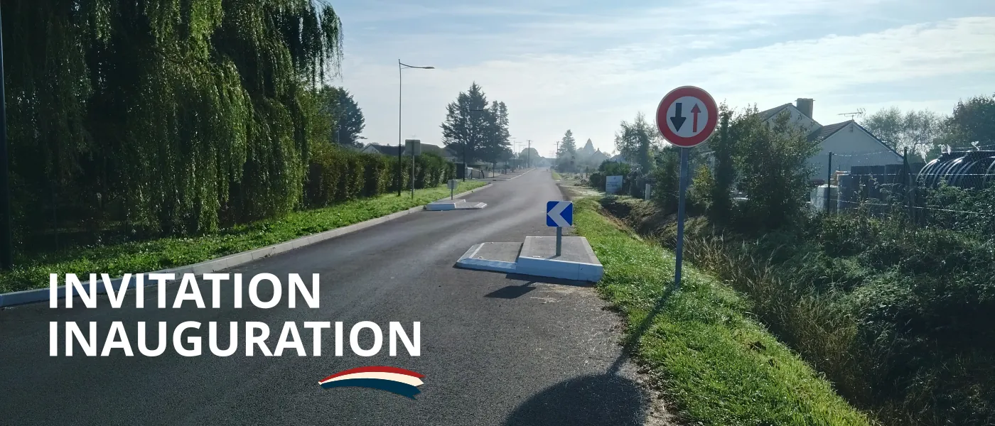 Invitation inauguration travaux route de Baugy