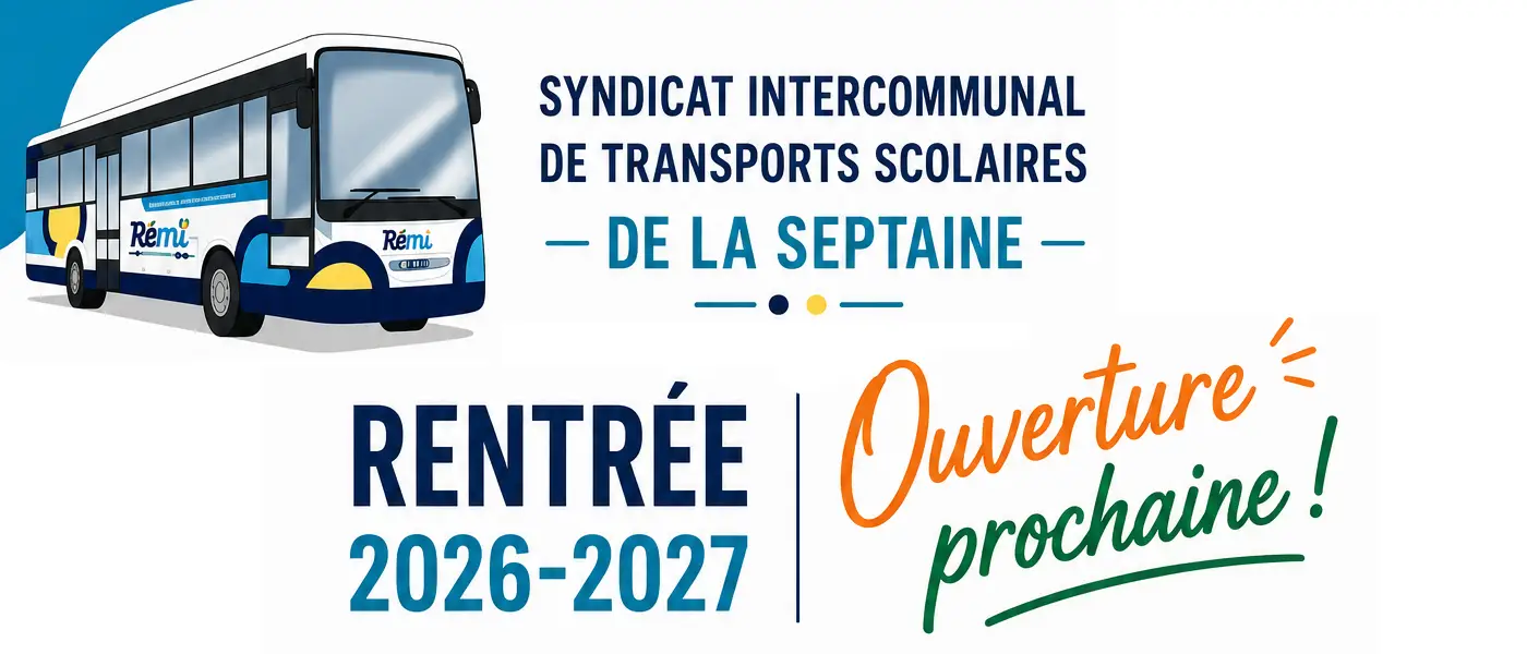 Transports scolaires de la Septaine - Ouverture des inscriptions