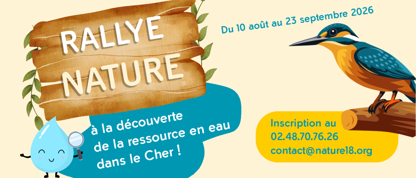 Rallye Nature - à la découverte de la ressource en eau dans le Cher !