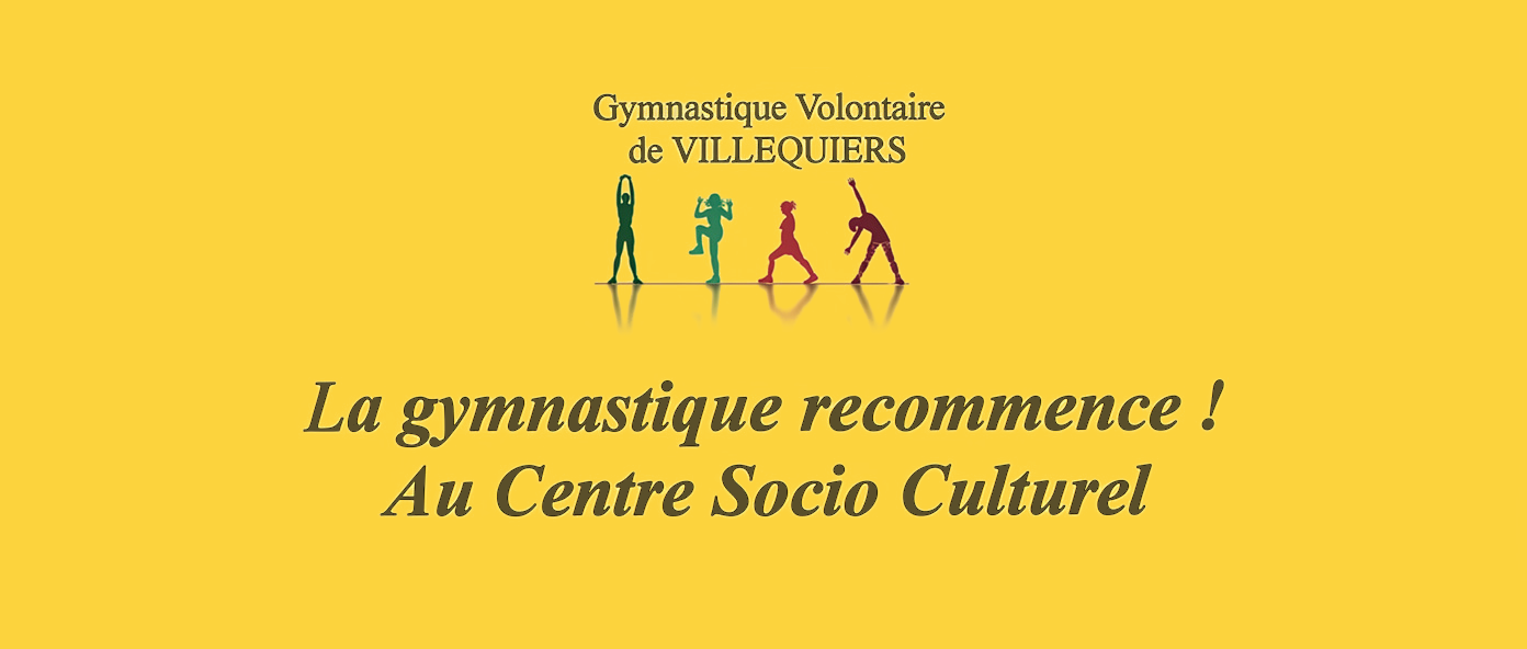 Gymnastique Volontaire de Villequiers - Reprise des cours