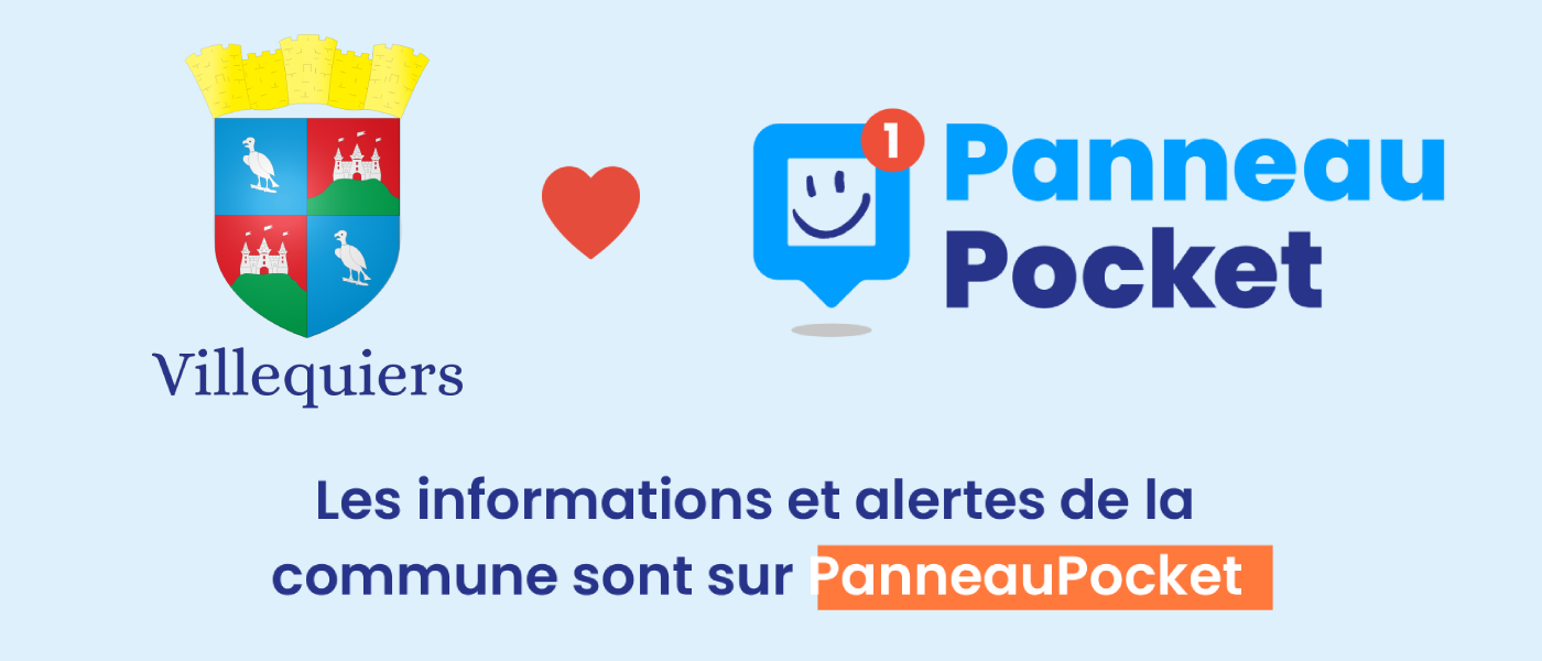 PanneauPocket arrive à Villequiers !