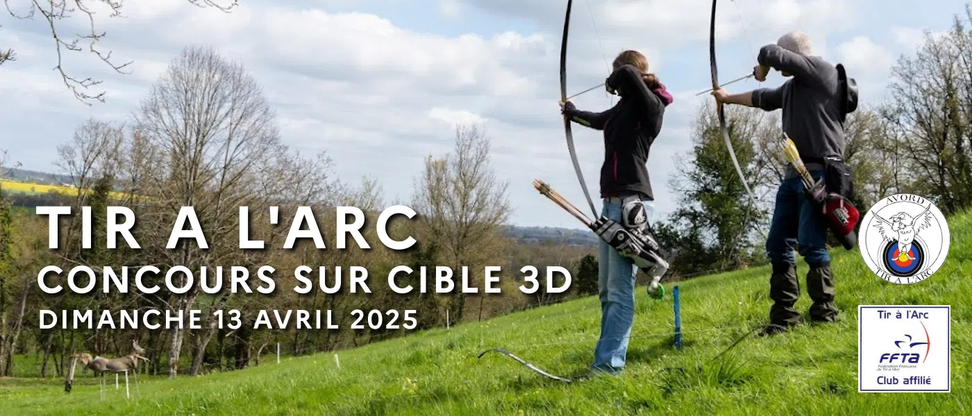 Concours de tir à l'arc sur cible 3D à Villequiers