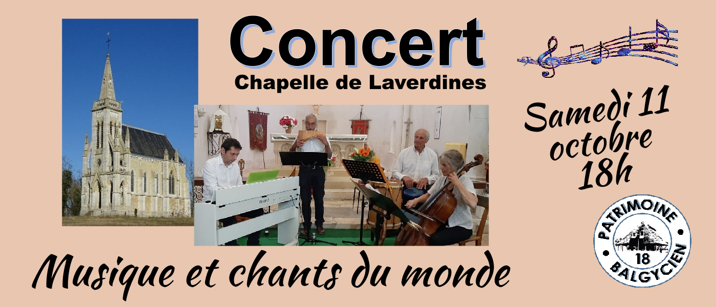 Concert musique et chants du monde à Laverdines
