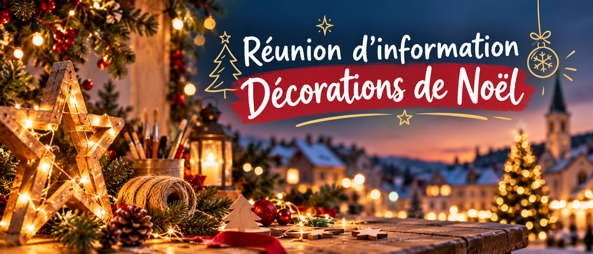 Ensemble, préparons les fêtes de Noël dans notre village !